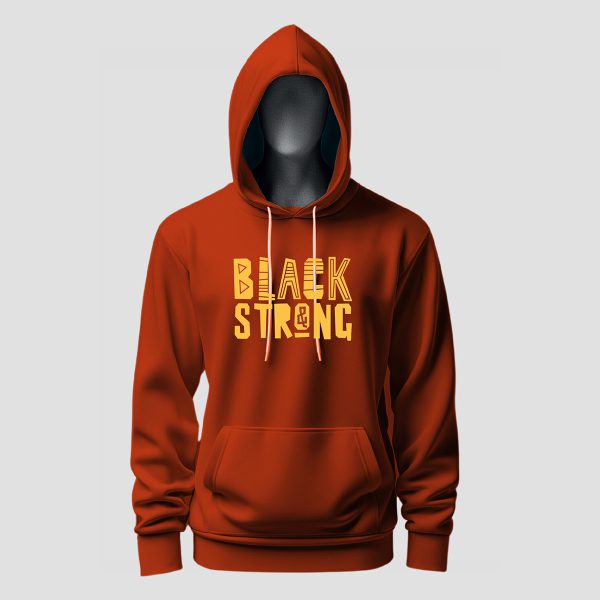 Black and Strong Hoodie